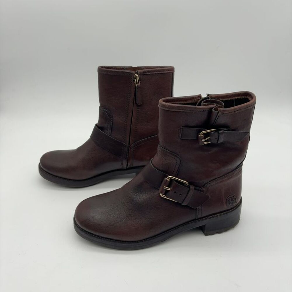 Tory Burch Double Buckle Ankle Boots - Picture 3 of 6